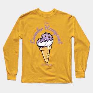 I Love Lavender Honeycomb Ice Cream Long Sleeve T-Shirt